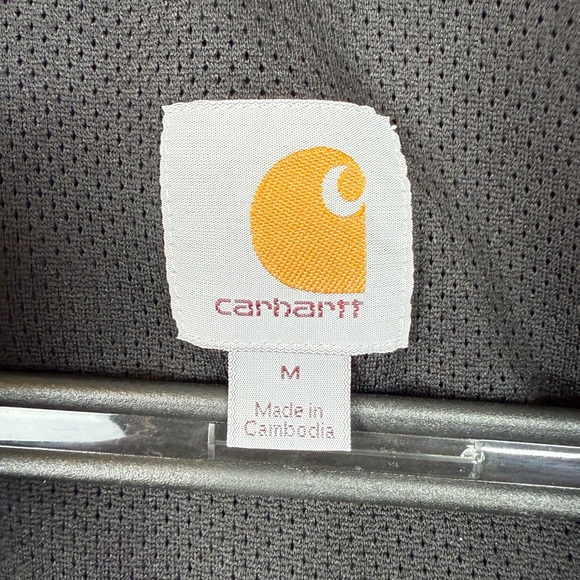 Carhartt Men’s Rockford Jacket Nylon Rain Jacket Mesh Lined Black Size Medium - Picture 7 of 10